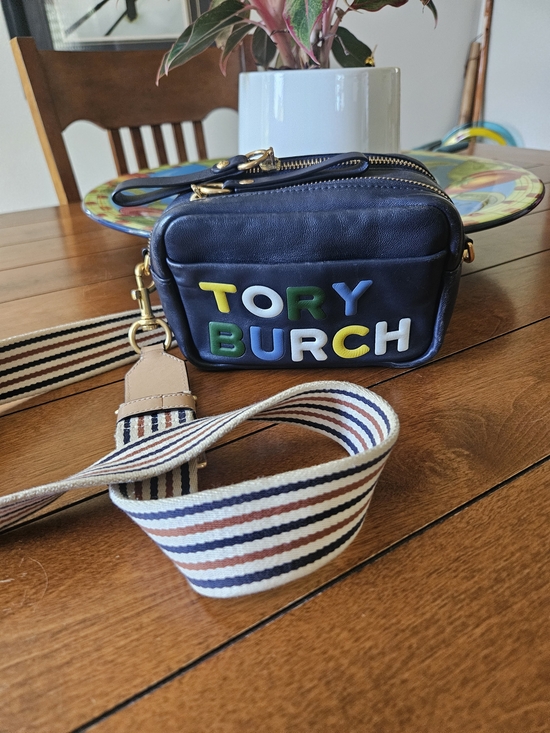 Tory Burch Handbags - Tory Burch Perry High Frequency Mini Bag Crossbody with Colorful Logo